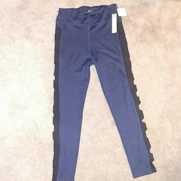 NWT Sam Edelman Criss Cross Mesh Leggings - Picture 3 of 7